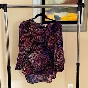 Pink & Purple Chevron Polyester Shirt